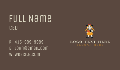 Sweet Pancake Girl Business Card Image Preview