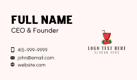 Strawberry Daiquiri Juice Drink  Business Card Preview