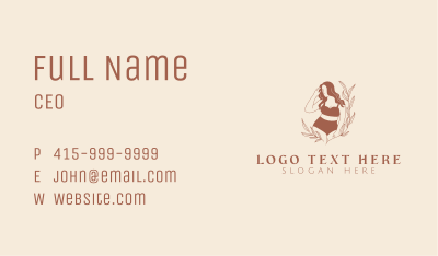 Swimsuit Woman Model Business Card Image Preview