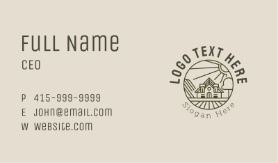 Minimalist Farm House Business Card Image Preview