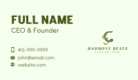 Herbal Plant Letter C Business Card Image Preview