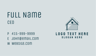 Realty House Draftsman Business Card Image Preview