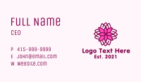 Geometric Flower Spa Business Card Image Preview