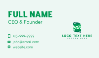 Hand Leaves Wellness Business Card Image Preview