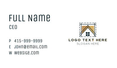 House Roof Architecture Business Card Image Preview