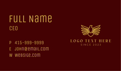 Eagle Wings Premium Shield Business Card Image Preview