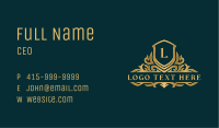 Luxury Monarch Crest Business Card Image Preview