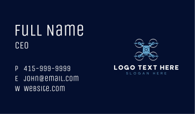 Aerial Drone Videography Business Card Image Preview