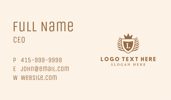 Security Shield Letter  Business Card Design Image Preview