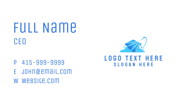 Power Wash Cleaning Business Card Design Image Preview