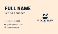 3D Builder Letter Z Business Card Design