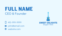 Blue Night Dream Guitar  Business Card Image Preview