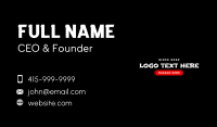 Asian Restaurant Wordmark Business Card Preview