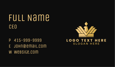 Deluxe Eagle Crown Business Card Image Preview