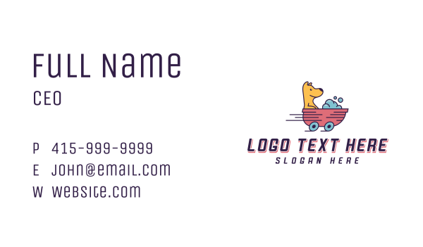 Dog Grooming Bath Business Card Design Image Preview