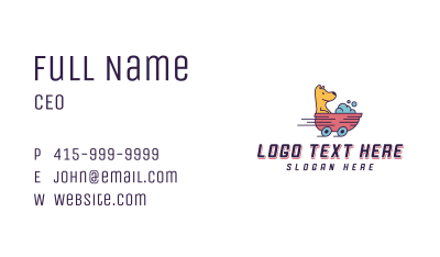 Dog Grooming Bath Business Card Image Preview