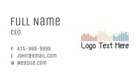 Pastel Equalizer DJ Wordmark Business Card Image Preview