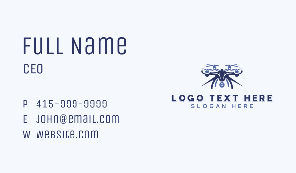 Aerial Drone Camera Business Card Design Image Preview