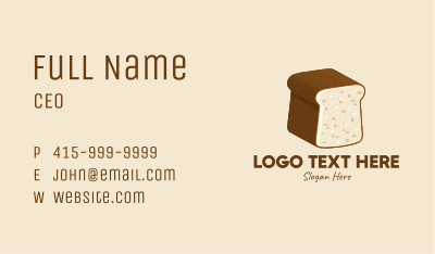 3D Bread Loaf  Business Card Image Preview