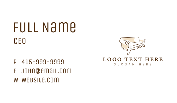 Lounge Sofa Decoration Business Card Design Image Preview