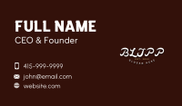 Retro Urban Wordmark Business Card Image Preview