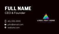 Modern Rainbow Triangle Business Card Image Preview