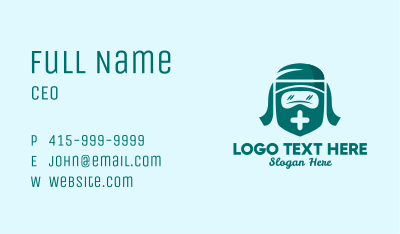 Healthcare Face Shield PPE Business Card Image Preview