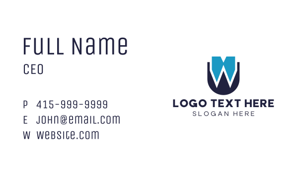 Bow Tie W Business Card | BrandCrowd Business Card Maker