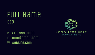 Artificial Intelligence Software Business Card Image Preview