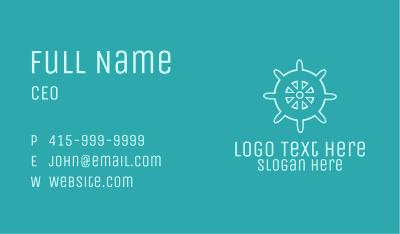 Ship Helm Business Card Image Preview