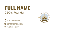 Indian Temple Tourism Landmark Business Card Design