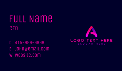 Studio Advertising Letter A Business Card Image Preview