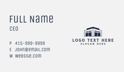 Logistics Storage Building Business Card Image Preview