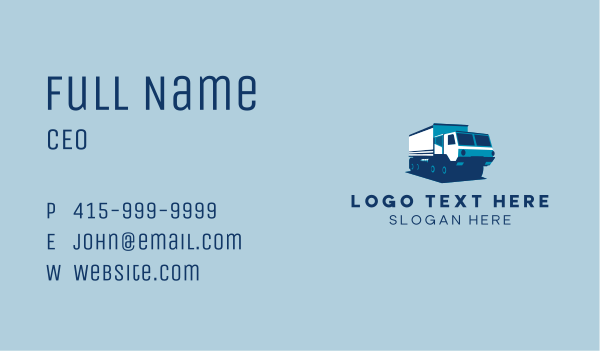 Armored Vehicle Truck Business Card Design Image Preview