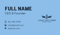 Blue Flask Disc Jockey  Business Card Preview