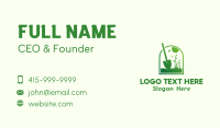 Green Garden Shovel Grass Business Card Image Preview