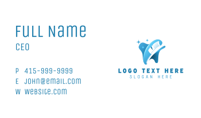 Dental Toothbrush Dentist Business Card Image Preview