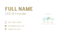 Generic Salon Letter BL   Business Card Image Preview