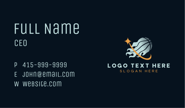 Basketball Sports Flame Business Card Design Image Preview