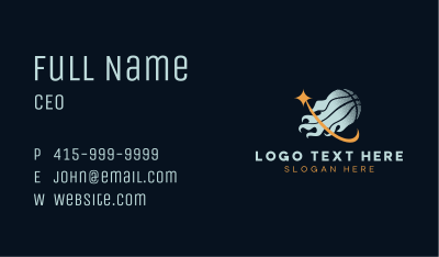Basketball Sports Flame Business Card Image Preview