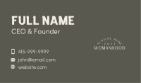 Luxury Brand Wordmark Business Card Image Preview