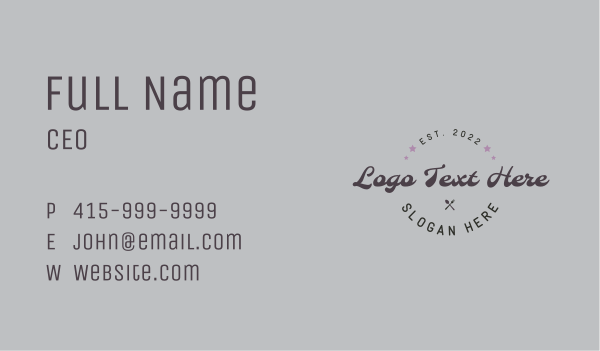 Restaurant Minimalist Wordmark Business Card Design Image Preview