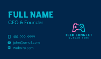 Glitch Game Controller Business Card Image Preview