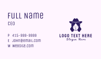 Female Cowgirl Portrait Business Card Image Preview
