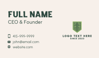 Wheat Farming Emblem  Business Card Preview