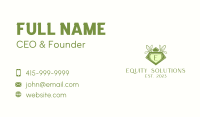 Green Perfume Letter  Business Card Design