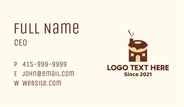 Donut House Business Card Design Image Preview