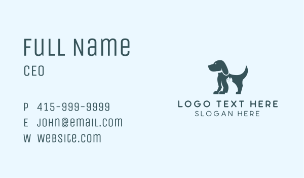 Pet Care Dog Cat Business Card Design Image Preview