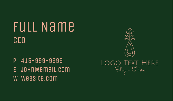 Rose Oil Extract Business Card Design Image Preview