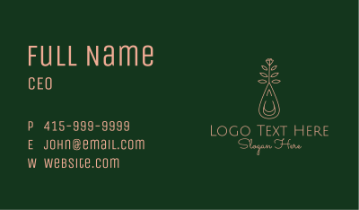 Rose Oil Extract Business Card Image Preview